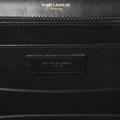 Saint Laurent Smooth Calfskin Medium Domino Shoulder Bag Black 7 of 8