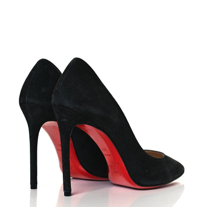 Christian Louboutin Suede Pigalle Follies 85 Pumps 38.5 Black 4 of 9