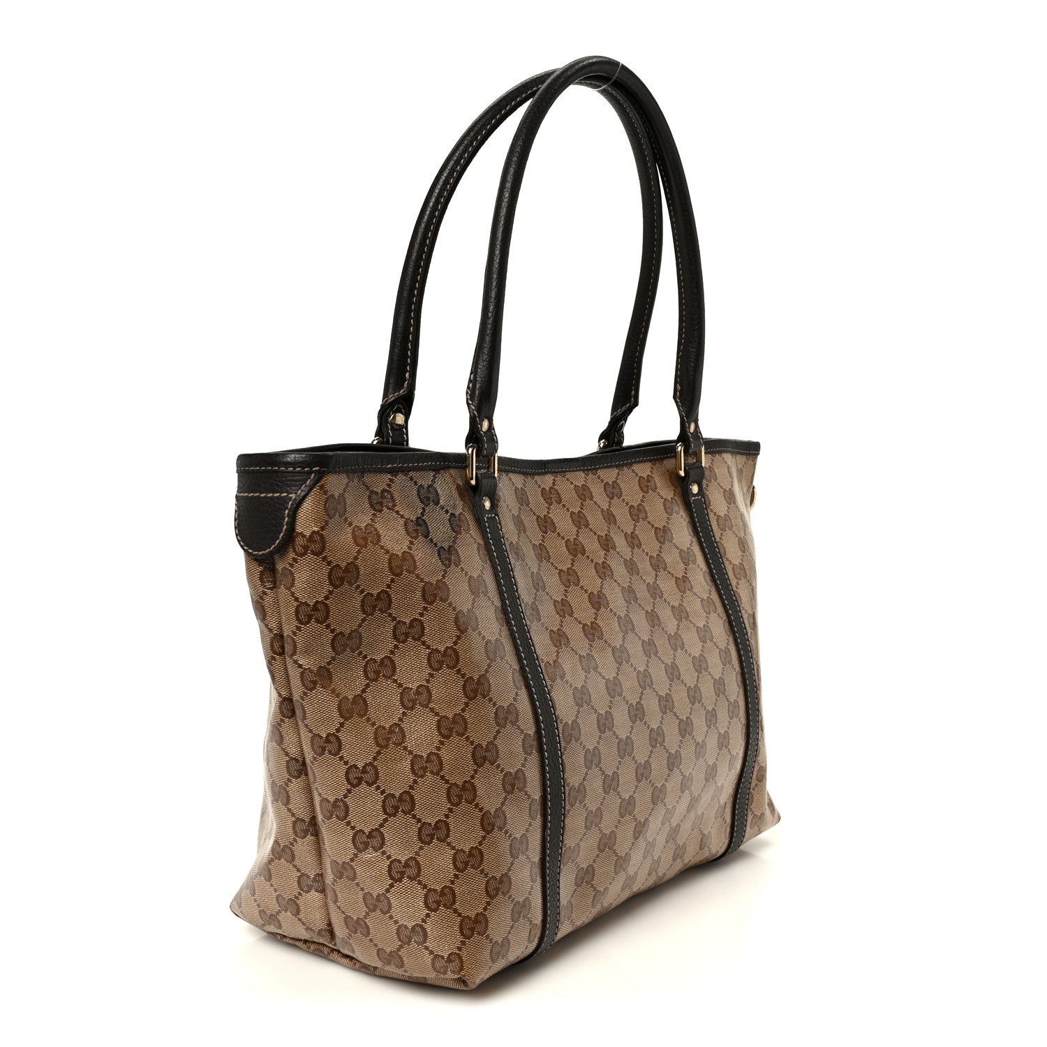 Gucci Crystal Monogram Medium Joy Tote Beige Ebony Testa Di Moro 3 of 12