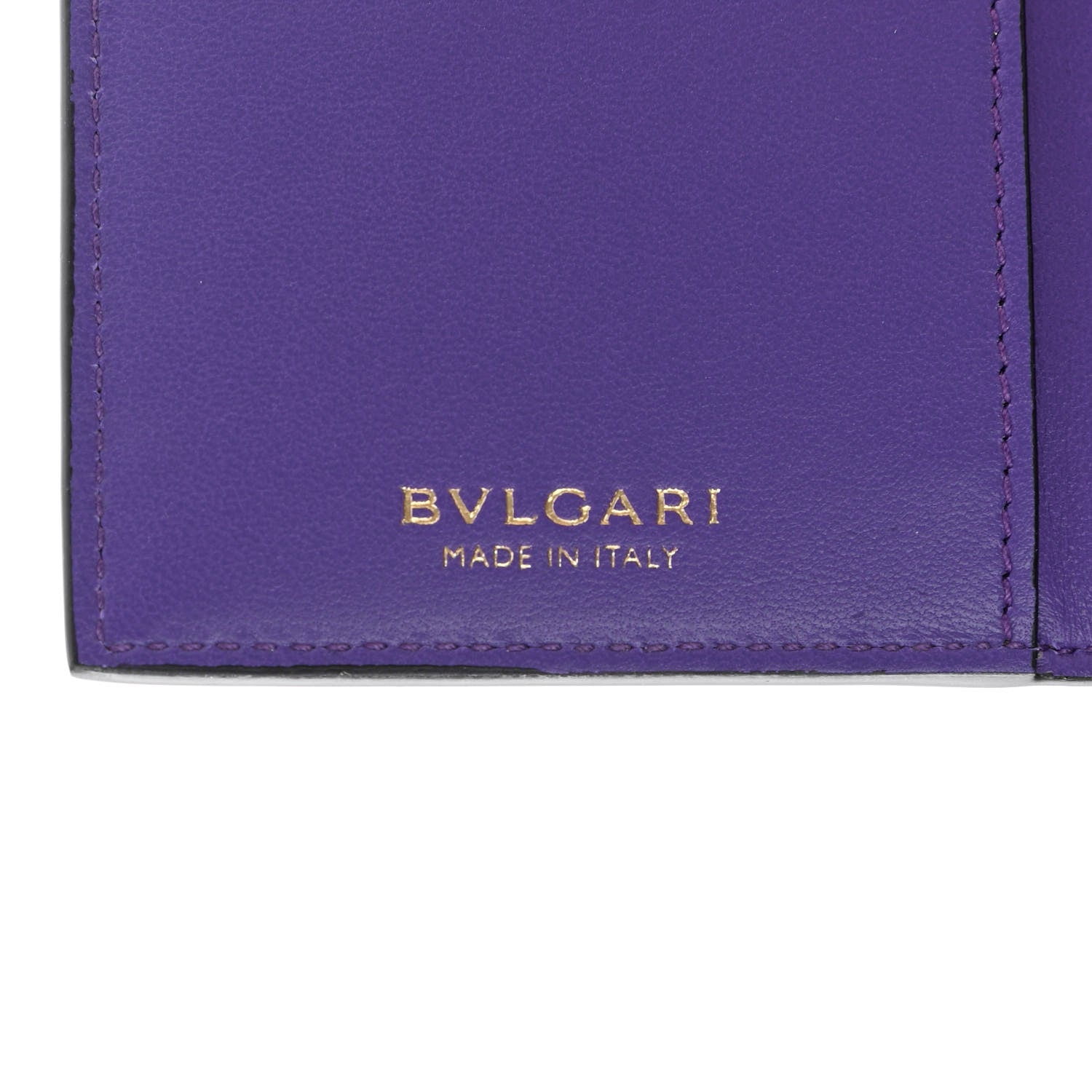 Bulgari Serpenti Calfskin Card Case Emerald Green Amethyst 6 of 7
