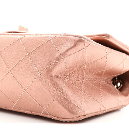 Chanel Metallic Grained Calfskin Quilted 2.55 Reissue Mini Flap Copper Pink 10 of 10
