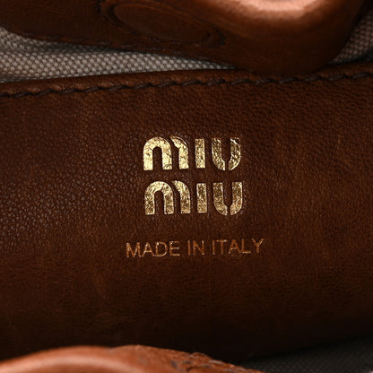 Miu Miu Nappa Aviator Pouch Bag Rovere 6 of 10