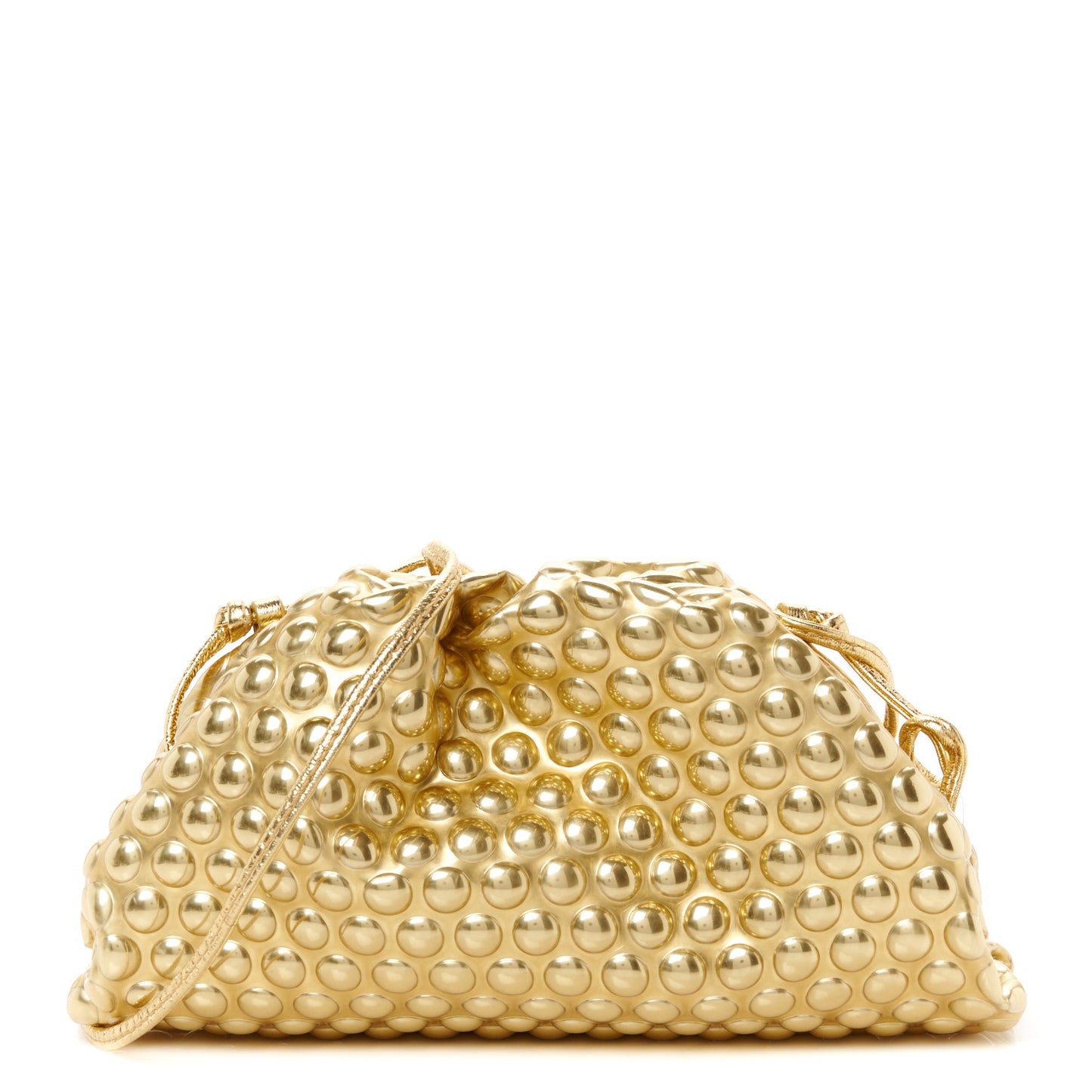 Metallic Fabric Bubble Wrap The Mini Pouch Gold