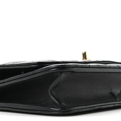 Chanel Lambskin Quilted Trendy CC Wallet On Chain WOC Black 11 of 14