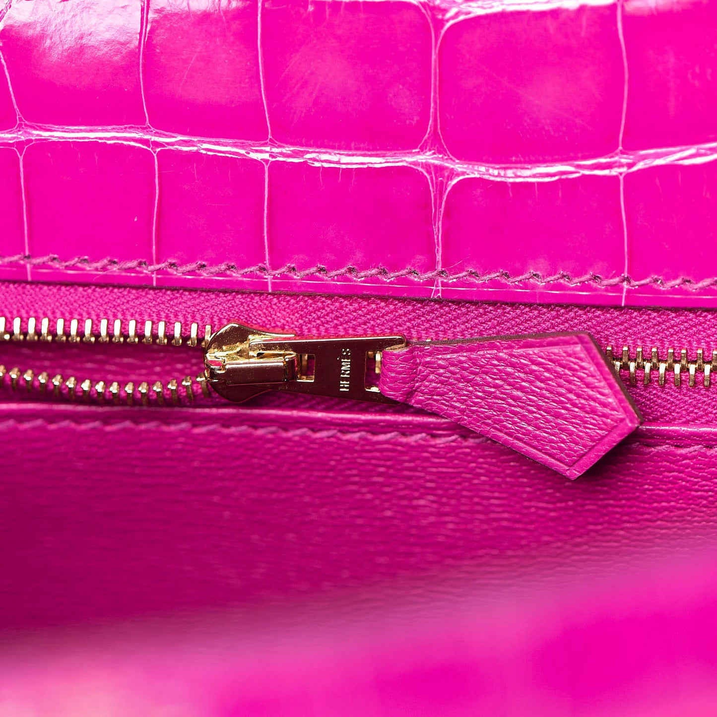Shiny Alligator Kelly Sellier 25 Rose Scheherazade