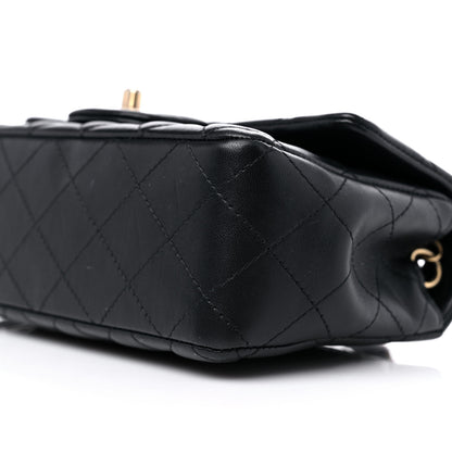 Chanel Lambskin Quilted Mini Rectangular Flap Black 9 of 9