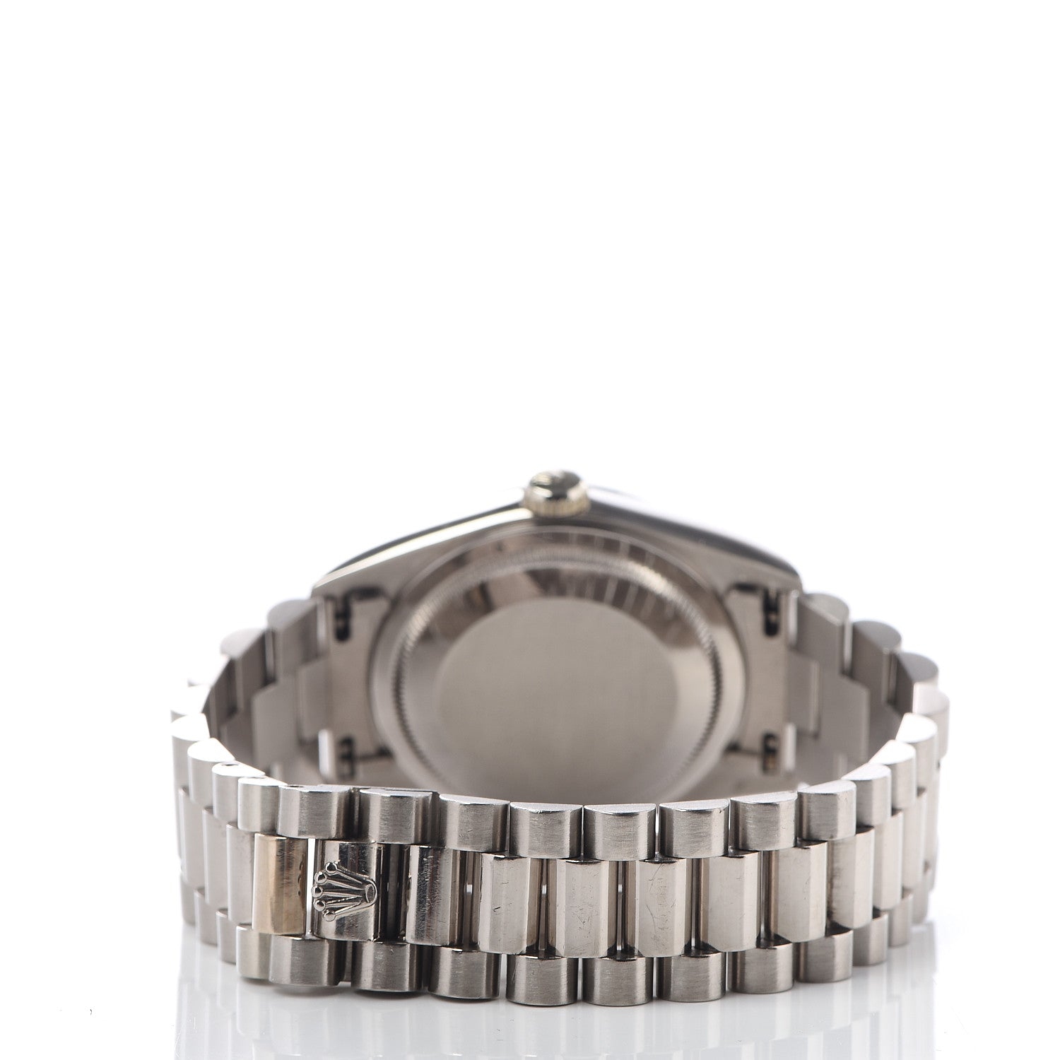 Rolex 18K White Gold Diamond 36mm Oyster Perpetual Day-Date President Watch Bright Blue 18239 4 of 6