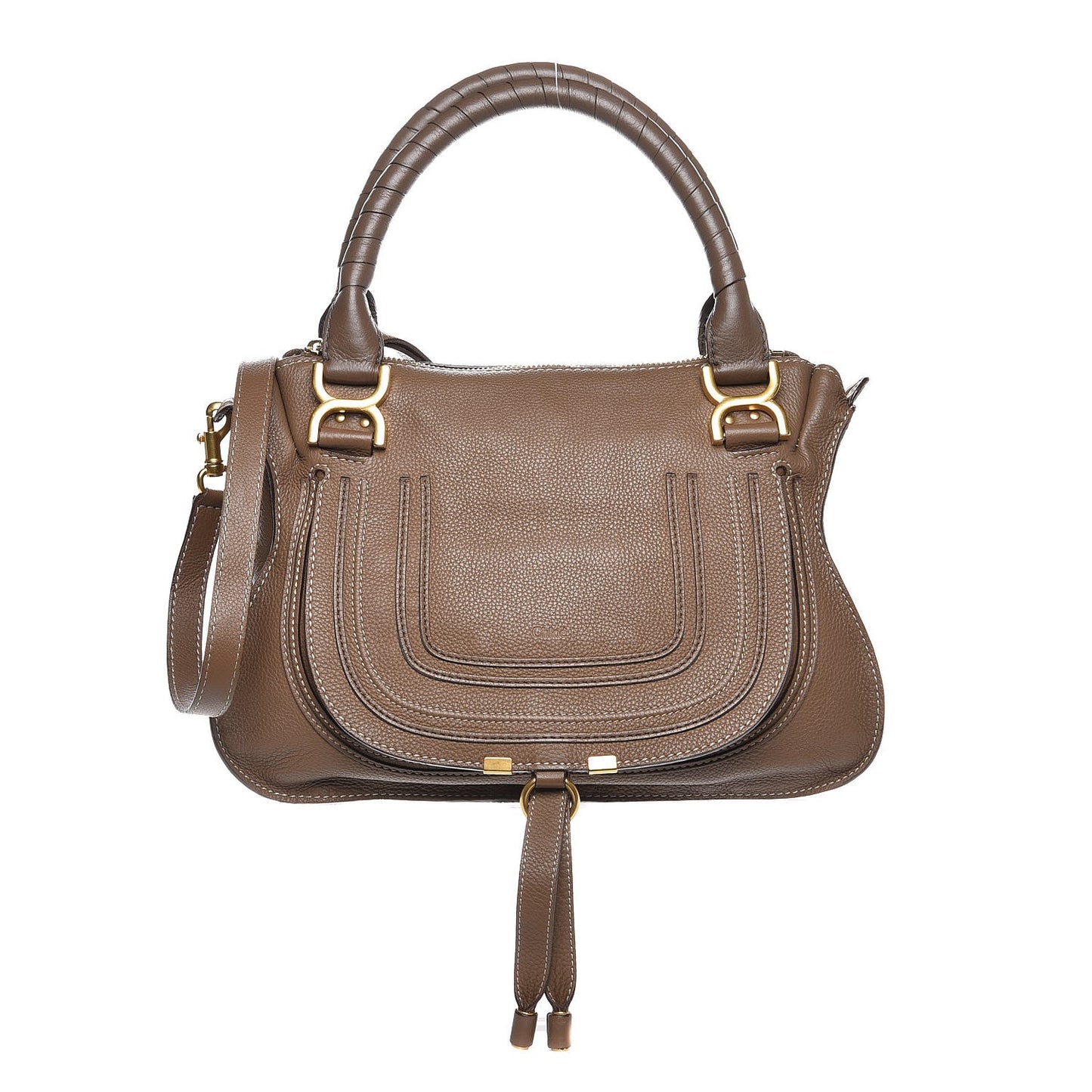 Calfskin Medium Marcie Satchel Barbour Khaki