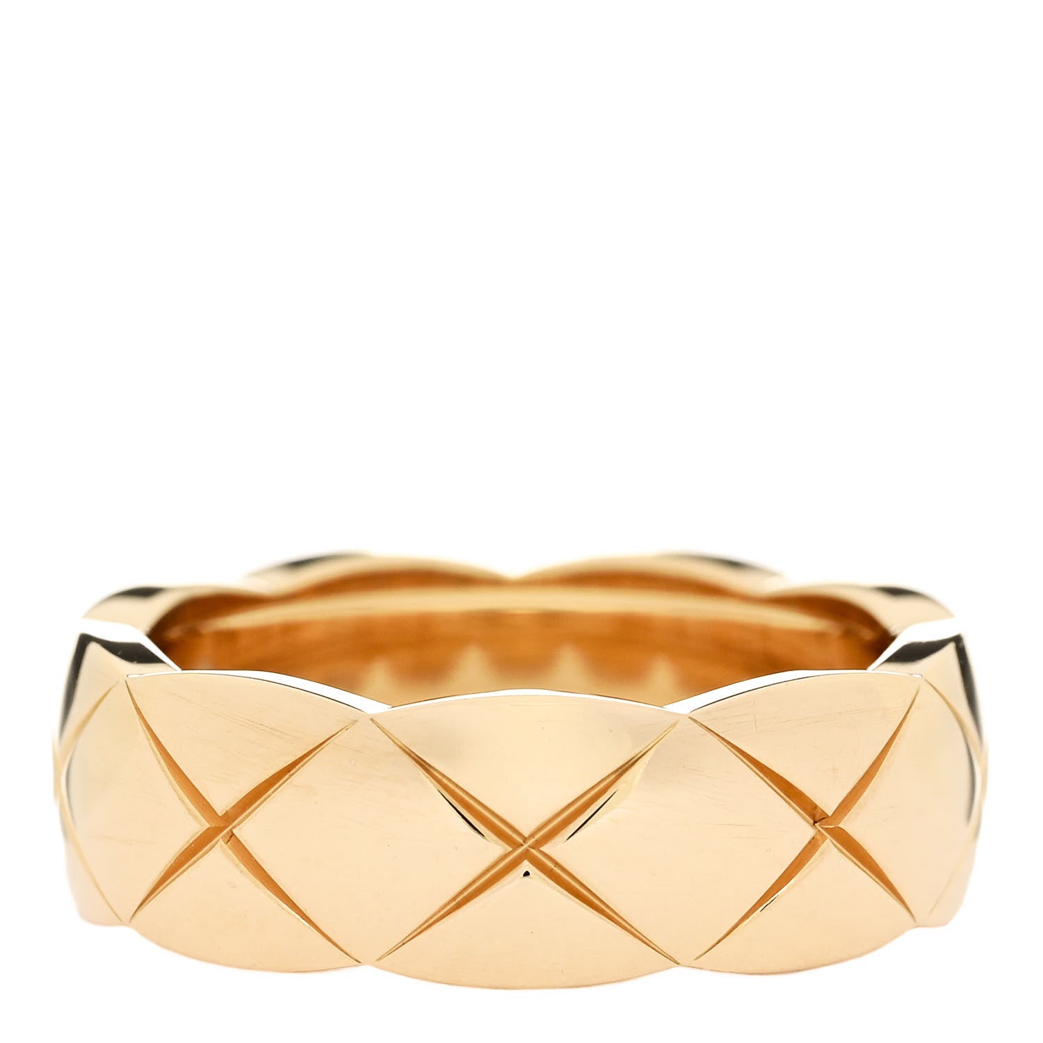Chanel 18K Yellow Gold Small Coco Crush Ring 54 7 3 of 6