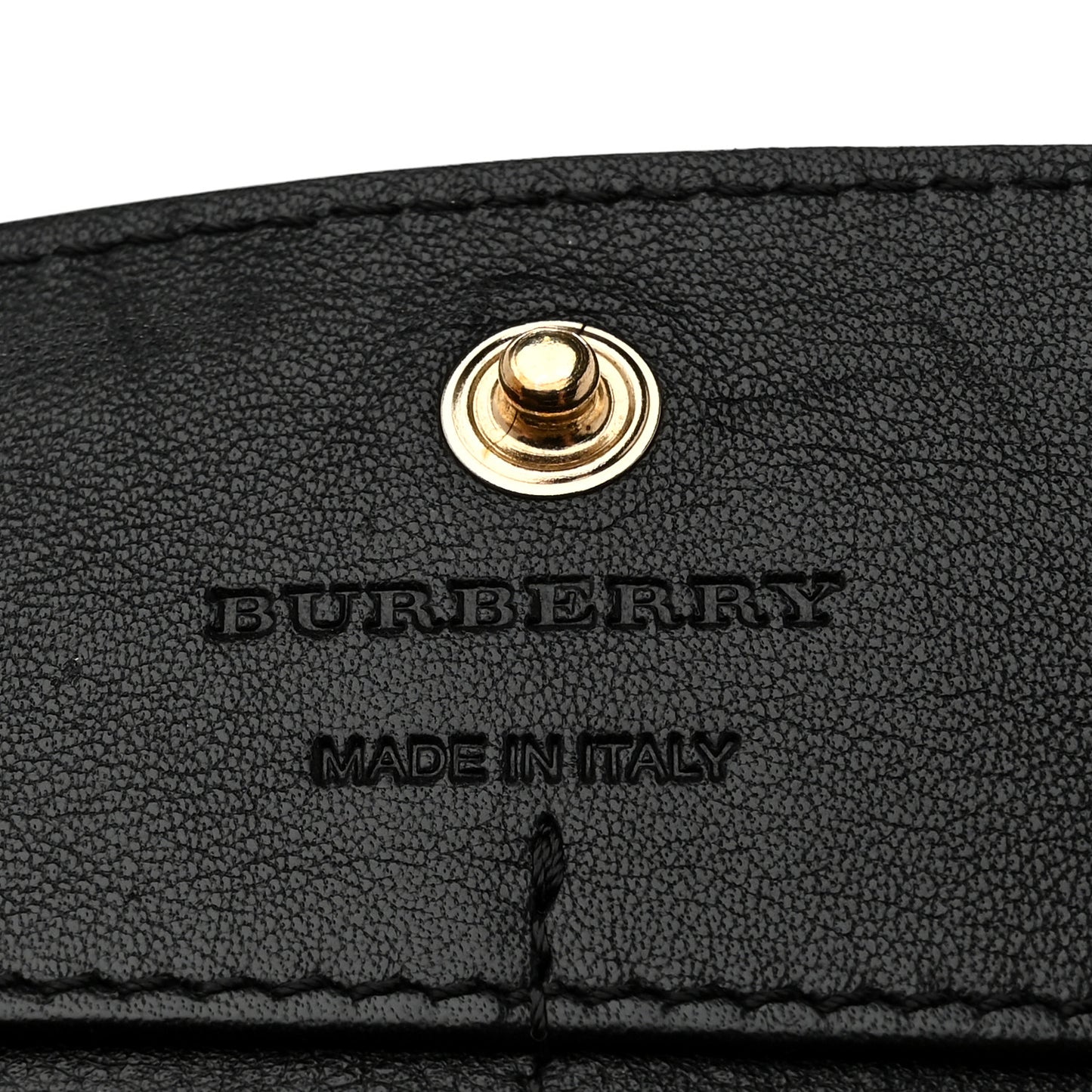 Calfskin House Check Porter Continental Wallet Black