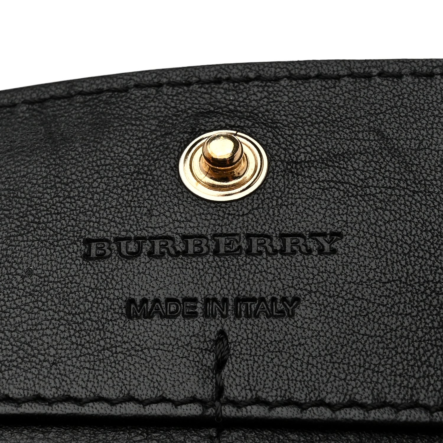 Burberry Calfskin House Check Porter Continental Wallet Black 7 of 9