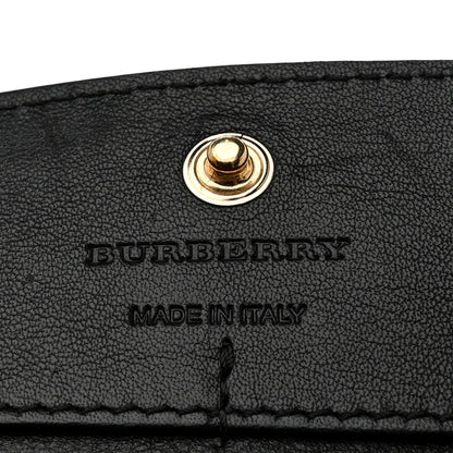 Burberry Calfskin House Check Porter Continental Wallet Black 7 of 9