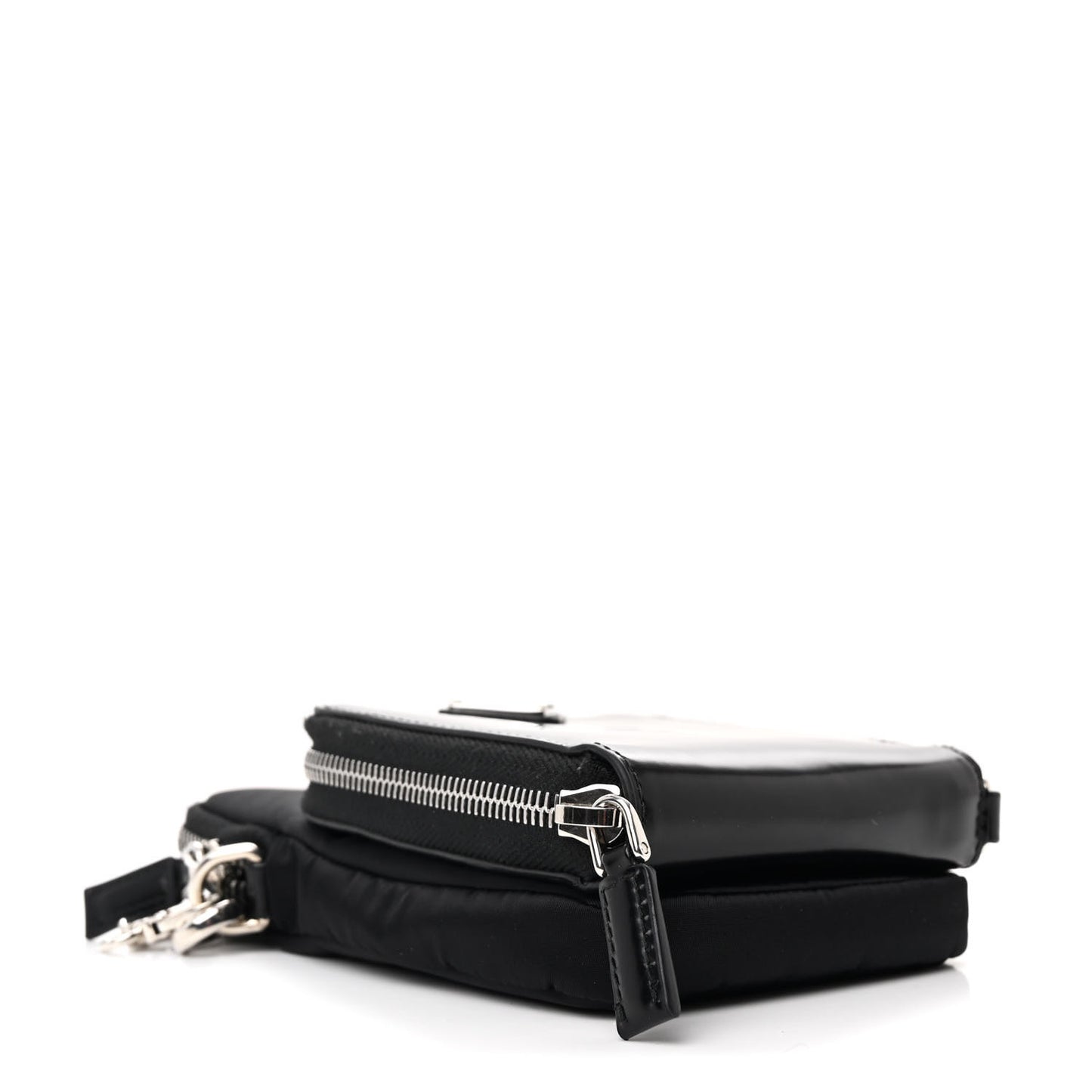 Brushed Calfskin Mini Crossbody Pouch Black