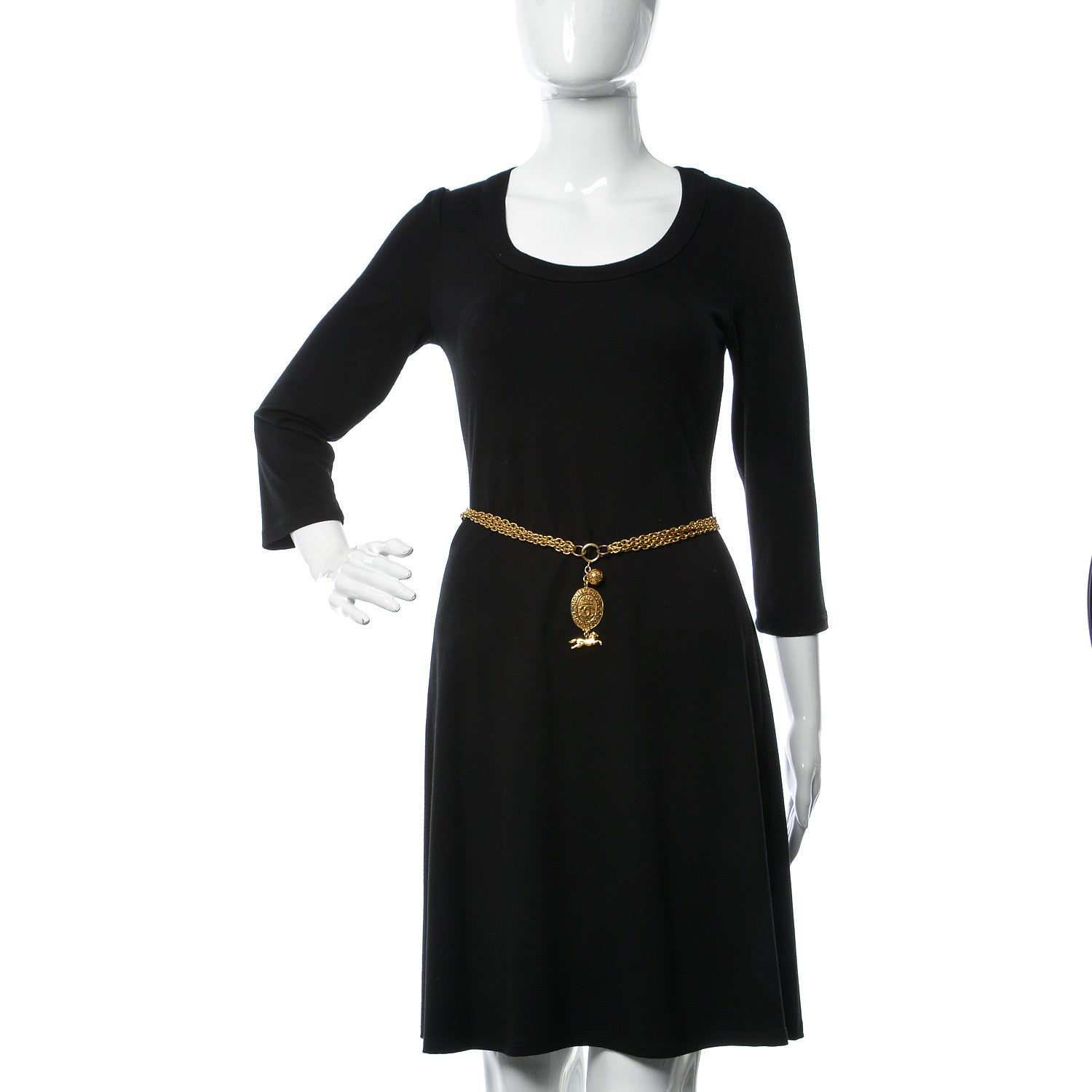 Chanel CC Medallion Multi Strand Long Necklace in Gold 2 of 7