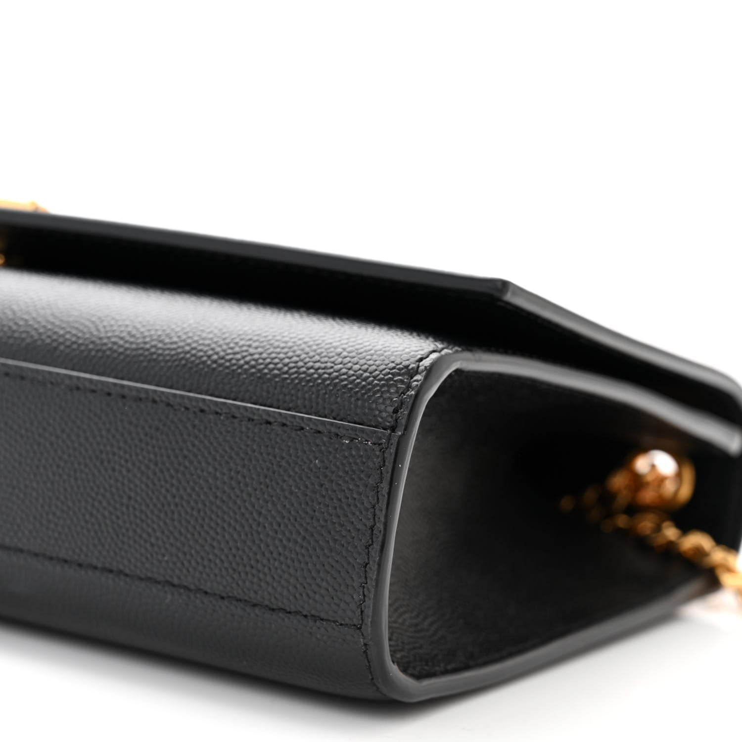 Saint Laurent Grain De Poudre Medium Classic Monogram Kate Satchel Black 9 of 11