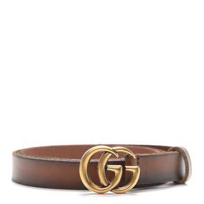 Gucci Faded Calfskin Double G 20mm Belt 75 30 Cuir 1 of 5