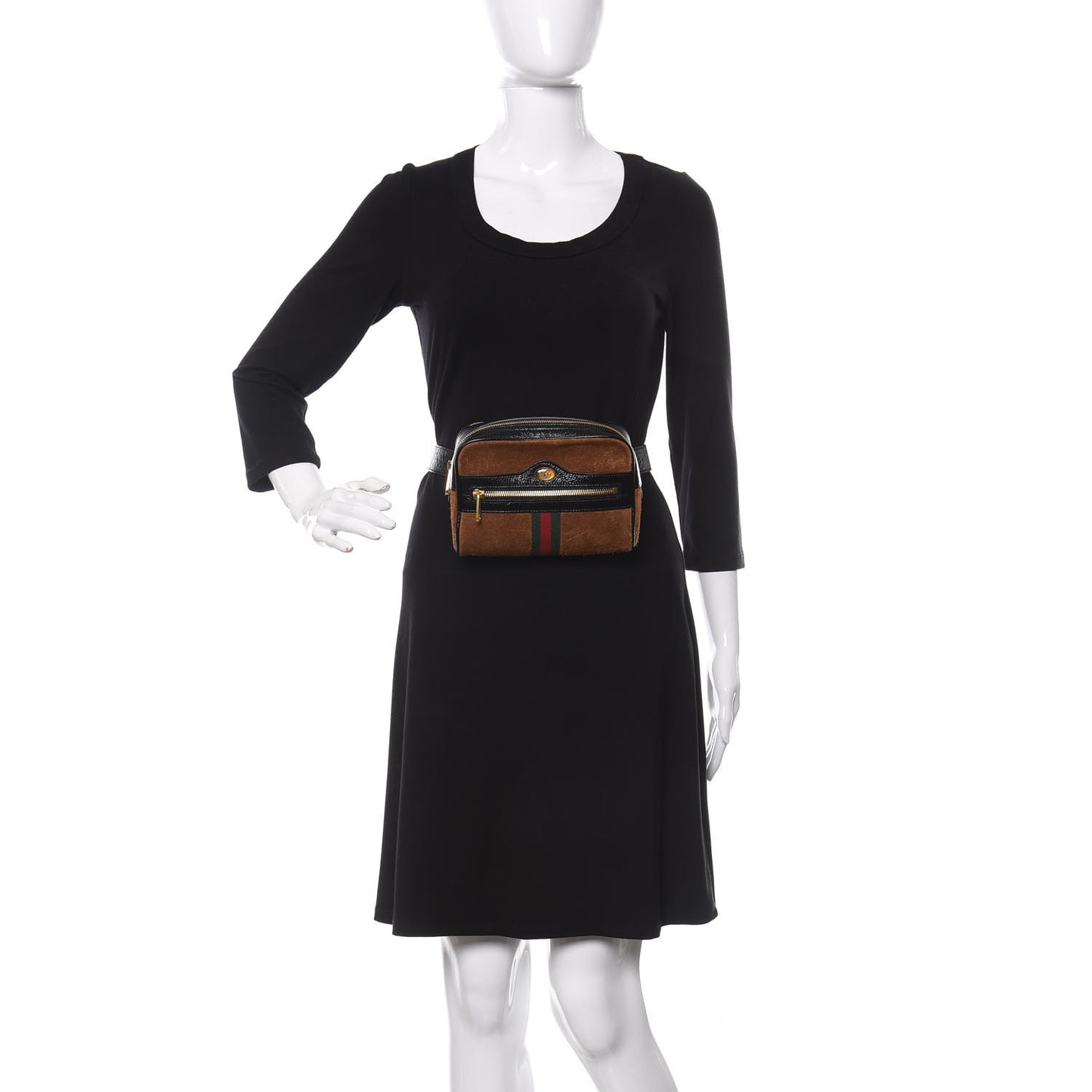 Suede Small Ophidia Belt Bag 75 30 Brown
