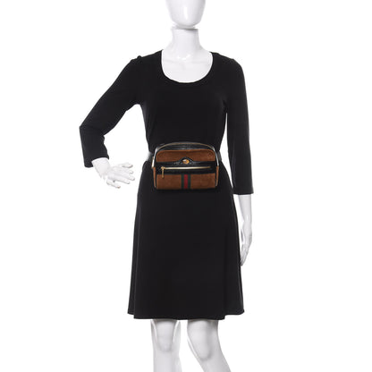 Gucci Suede Small Ophidia Belt Bag 75 30 Brown 2 of 13