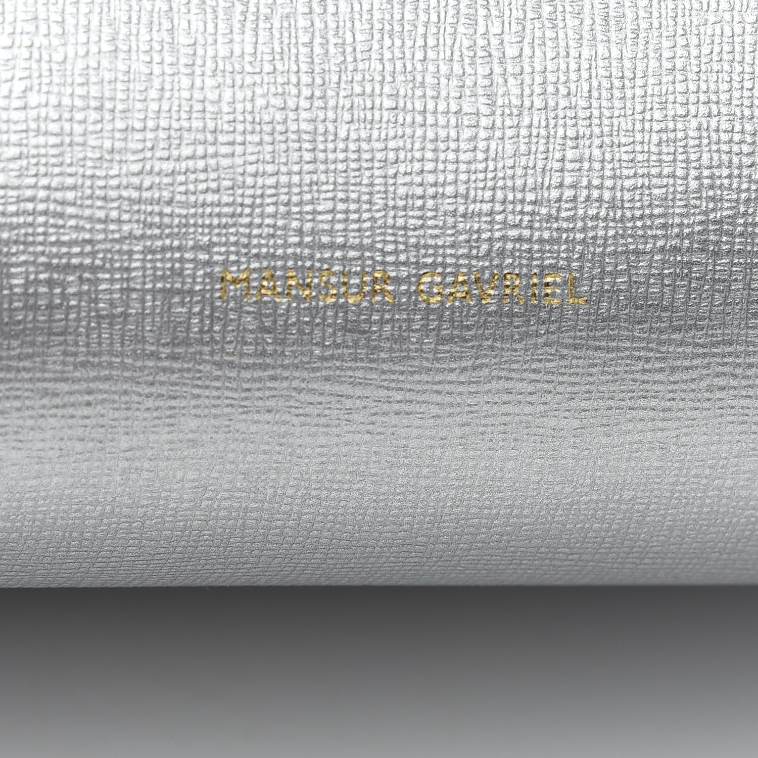 Mansur Gavriel Metallic Saffiano Small Shopping Tote Silver 7 of 10