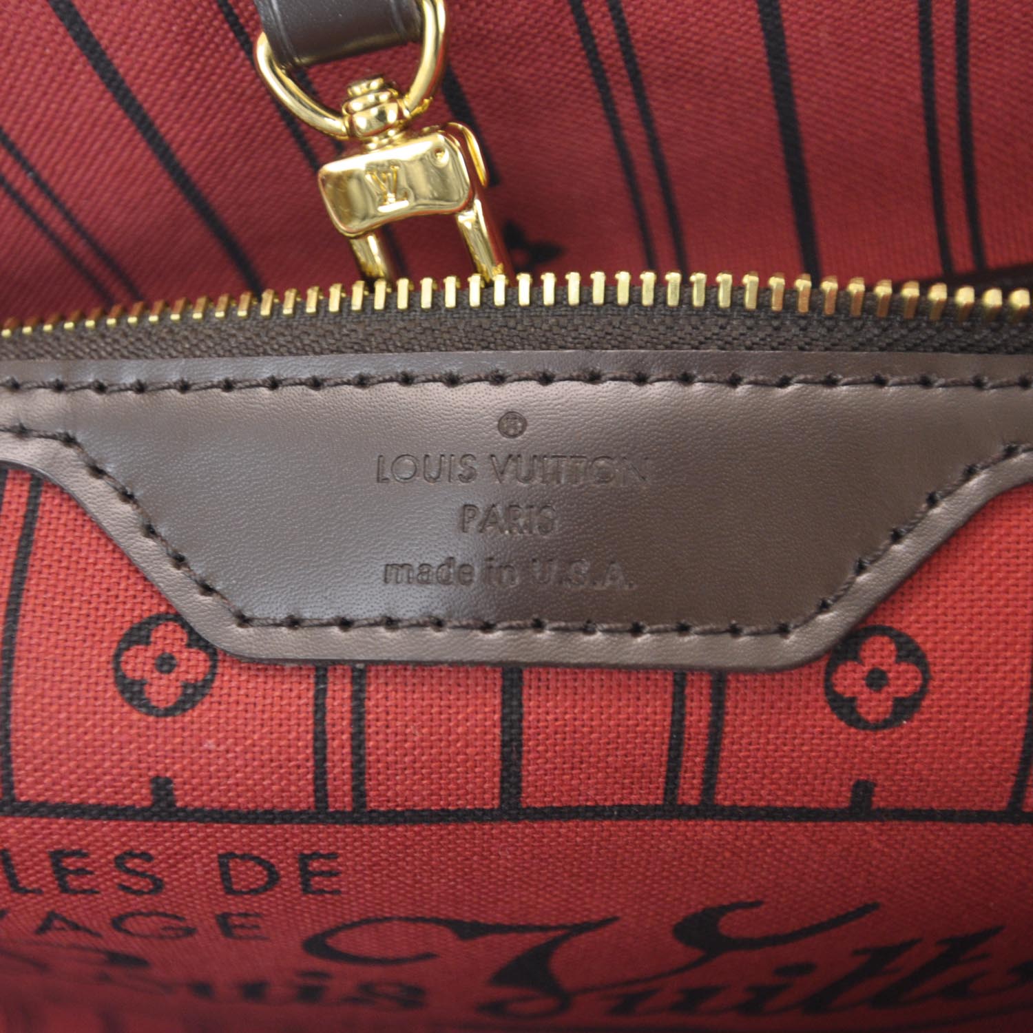 Louis Vuitton Damier Ebene Neverfull MM 8 of 10
