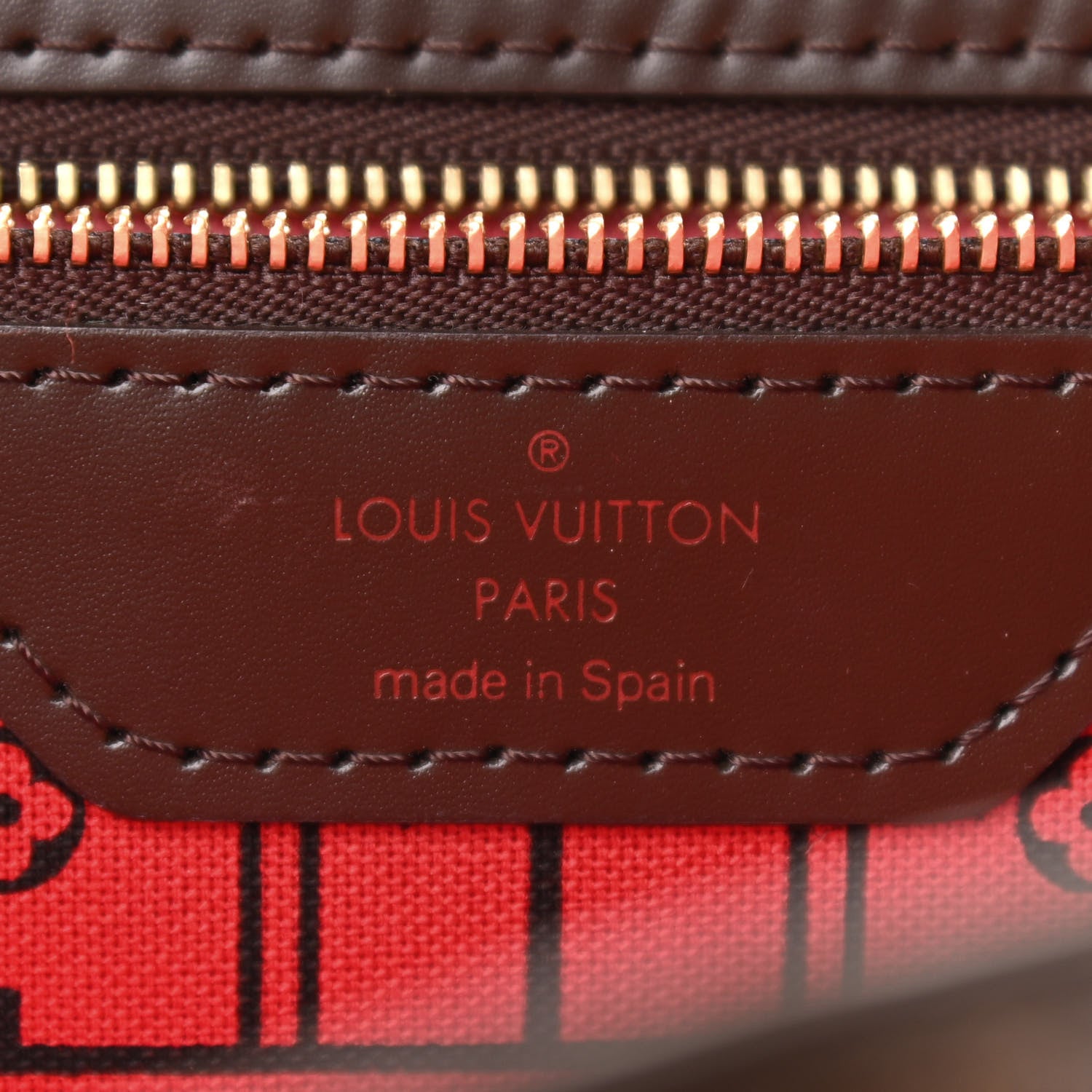 Louis Vuitton Damier Ebene Neverfull MM 6 of 9