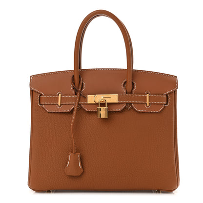 Hermes Togo Swift Canvas 3 in 1 Birkin 30 Gold 1 of 15