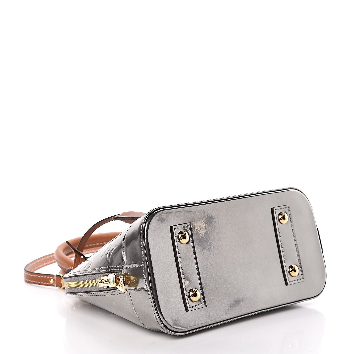 Louis Vuitton Vernis Alma BB Gris Metal 4 of 10