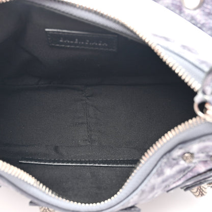Balenciaga Metallic Agneau Arena Leopard Le Cagole Shoulder Bag XS Dark Grey 5 of 11