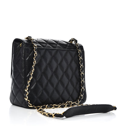 Chanel Caviar Quilted Medium Single Flap Black 3 of 14