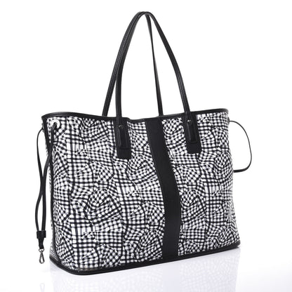 MCM Visetos Large Liz Reversible Shopper Tote Black 9 of 19