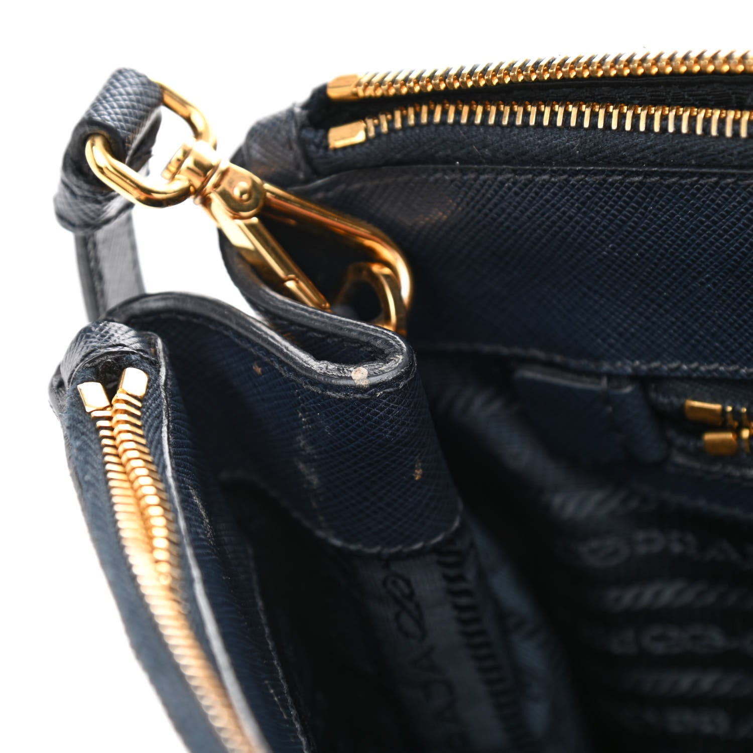 Prada Saffiano Medium Galleria Double Zip Tote Baltico 10 of 10