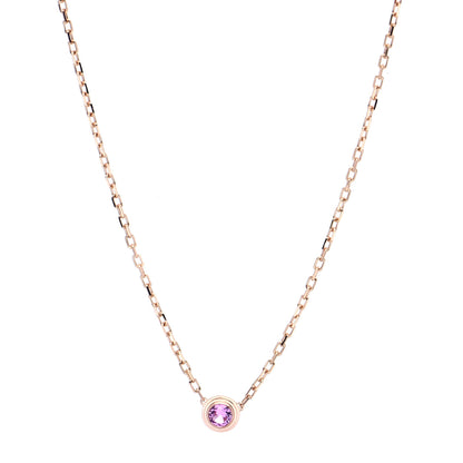 Cartier 18K Pink Gold Pink Sapphire D'Amour Pendant Necklace 1 of 4