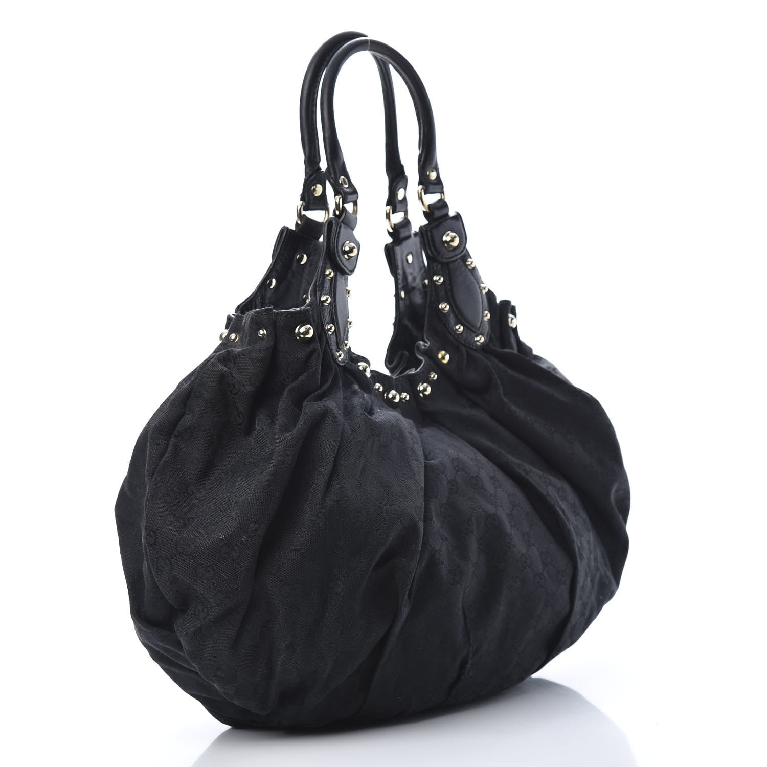 Gucci Monogram Studded Pelham Tote Black 3 of 13