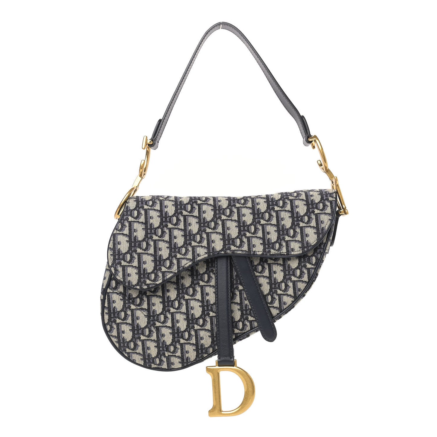 Oblique Saddle Bag Blue