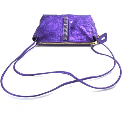 Marc Jacobs Leather O.O.C Shoulder Bag Metallic Violet 4 of 11