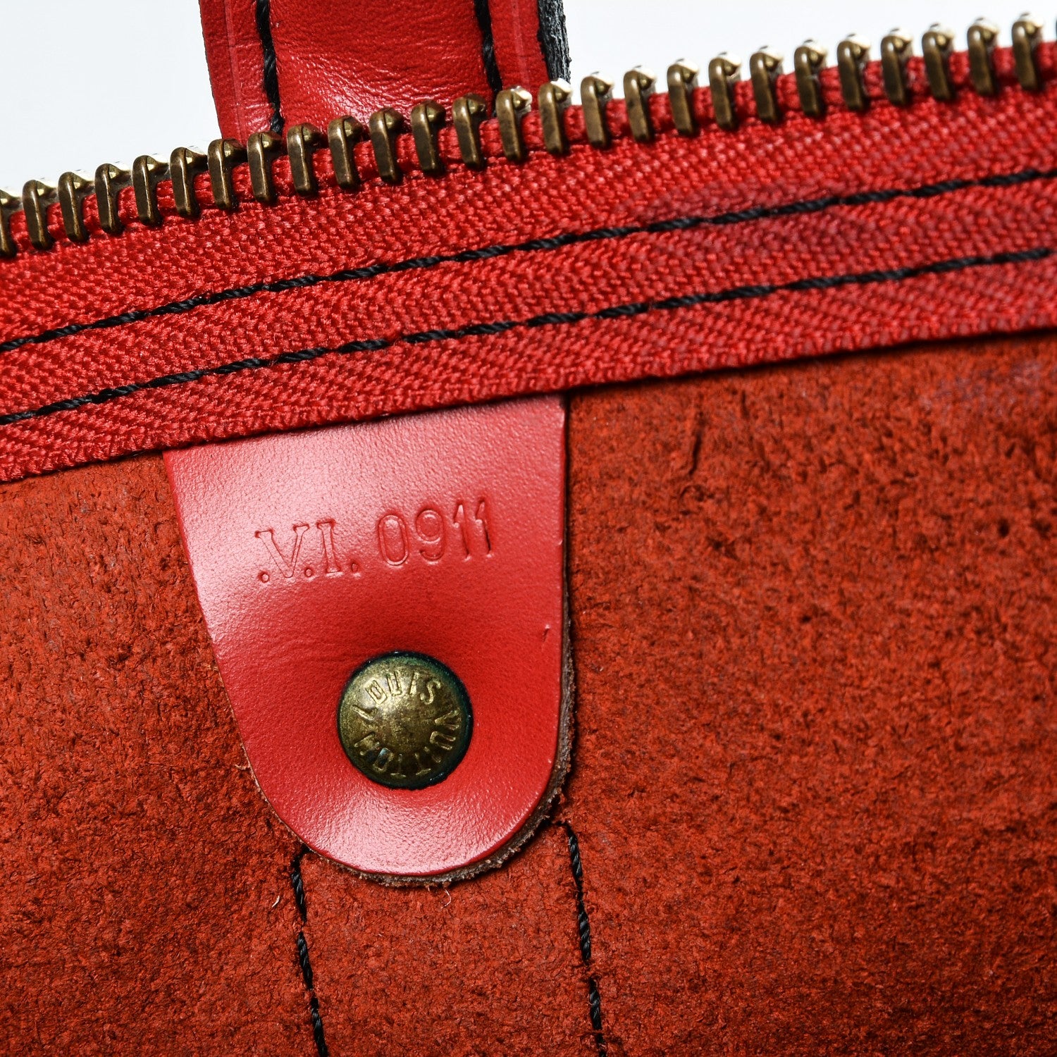 Louis Vuitton Epi Keepall 50 Castillan Red 9 of 10