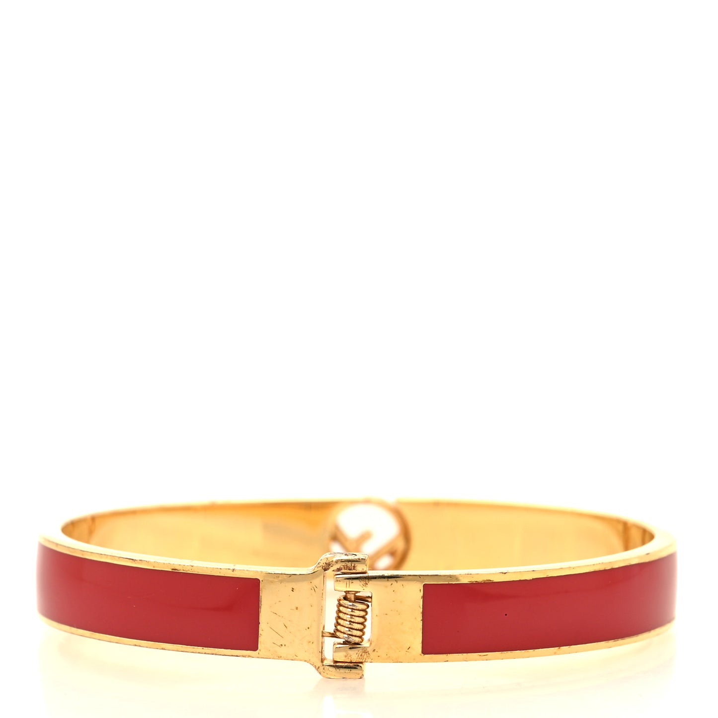 Enamel Metal F Is Fendi Bracelet M Red Gold