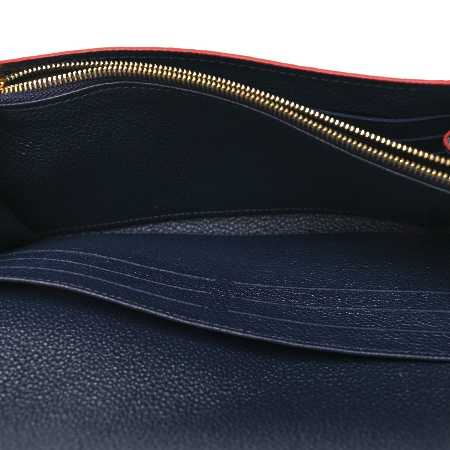 Empreinte Sarah Wallet NM Marine Rouge