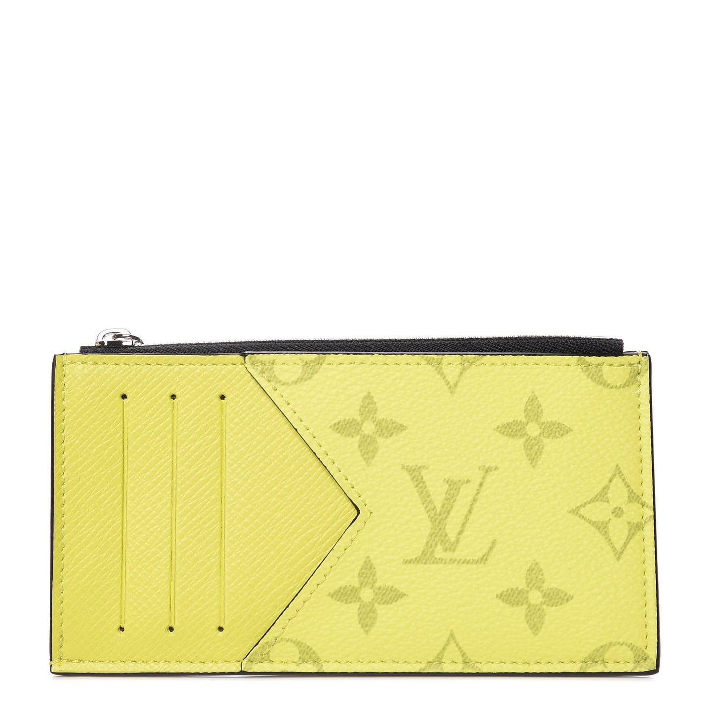 Monogram Taiga Coin Card Holder Yellow