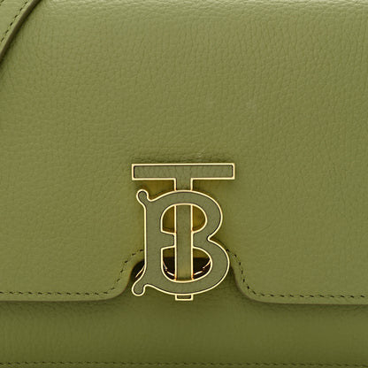 Burberry Grained Calfskin Small TB Bag Spruce Green 8 of 11