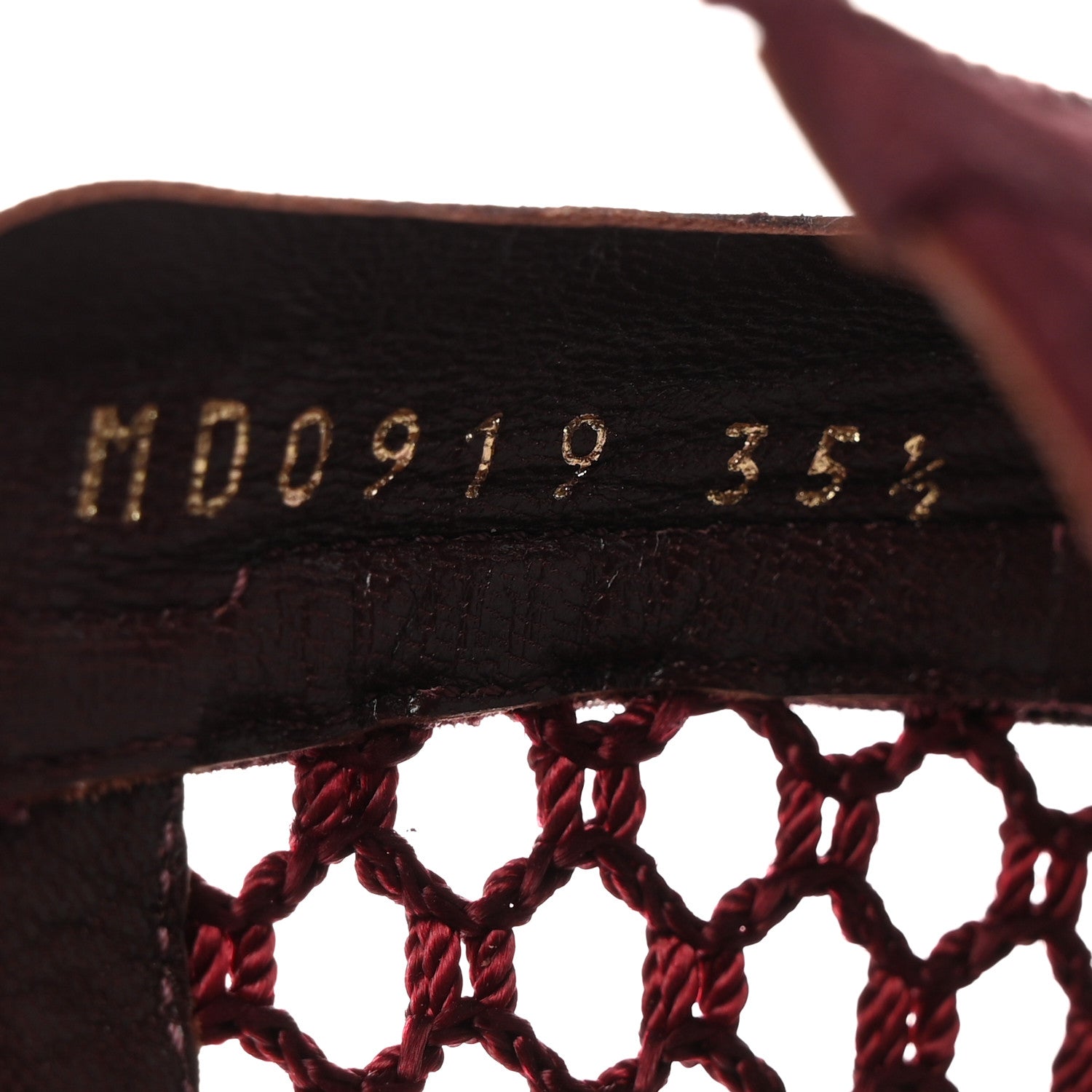 Christian Dior Suede Resille Naughtily-D 30mm Ankle Boots 35.5 Rouge Noir 6 of 8