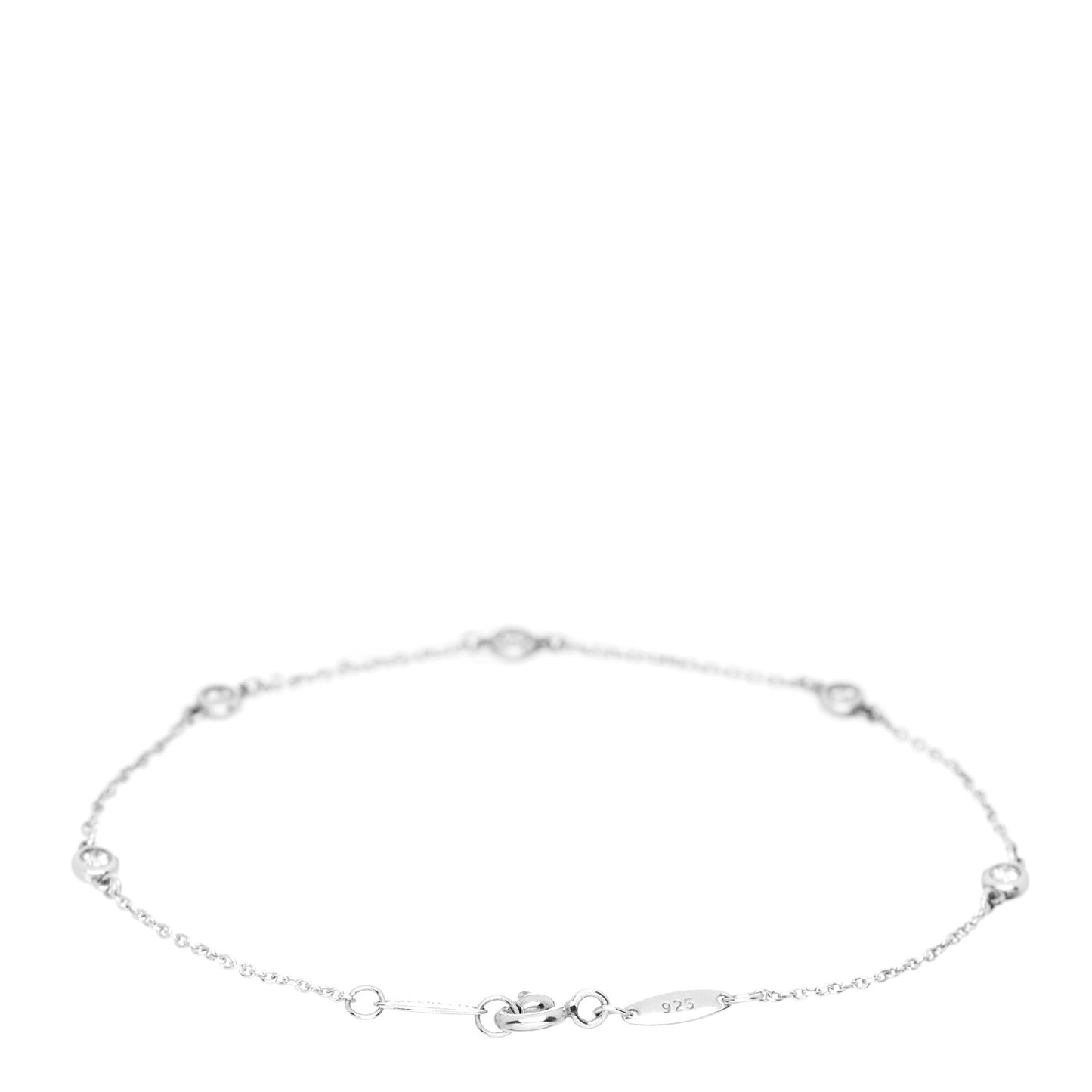 Sterling Silver Diamond .15ct Elsa Peretti Diamonds By The Yard Bracelet