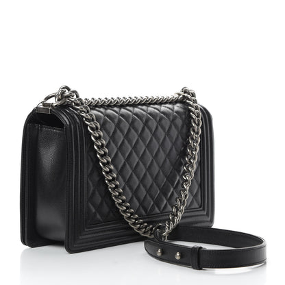 Chanel Caviar Quilted New Medium Boy Flap Black 4 of 11