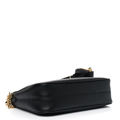 Prada Saffiano Lux Re-Edition 2005 Shoulder Bag Black 4 of 5