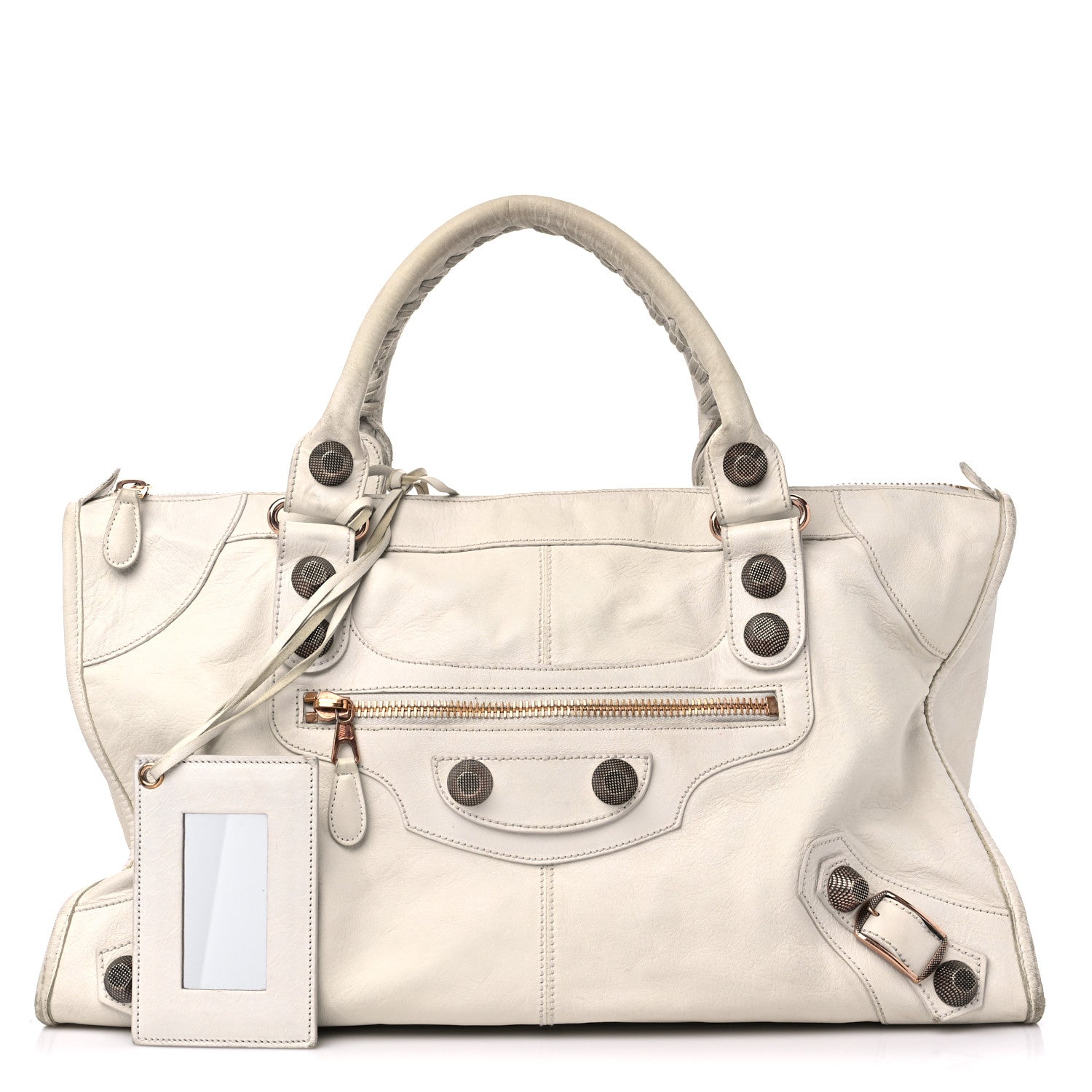 Balenciaga Agneau Giant 21 Rose Gold Hardware Work White Light 1 of 17