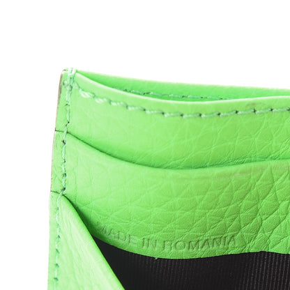 Burberry Grained Calfskin Embossed Credit Card Case Green 7 of 8