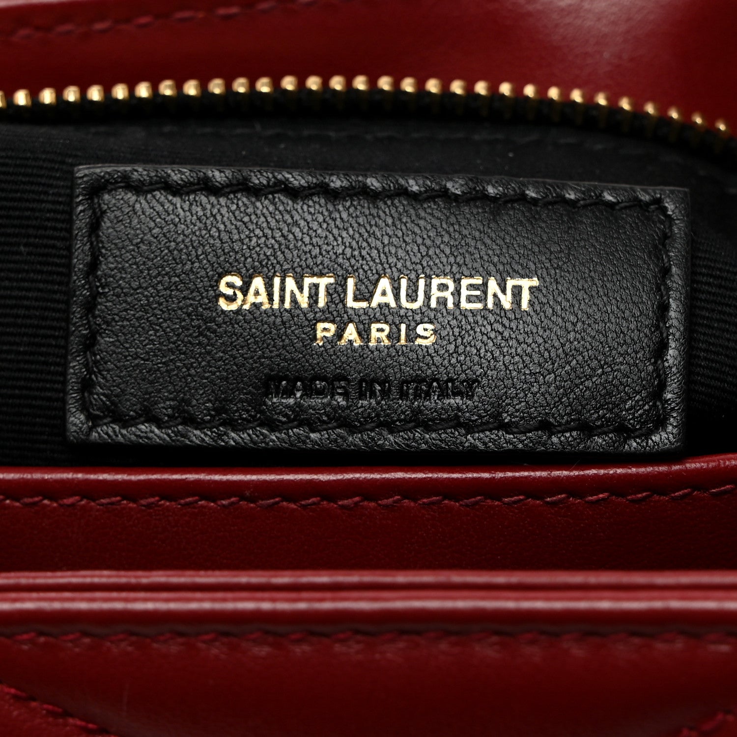 Saint Laurent Calfskin Y Quilted Monogram Toy Loulou Crossbody Bag Rouge 7 of 15
