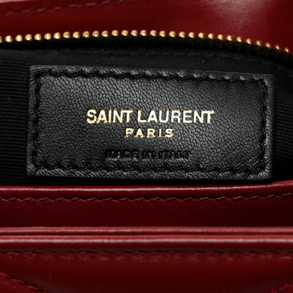 Saint Laurent Calfskin Y Quilted Monogram Toy Loulou Crossbody Bag Rouge 7 of 15