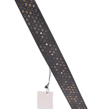 Gucci Calfskin Studded Feline Belt 110 44 Black 5 of 6