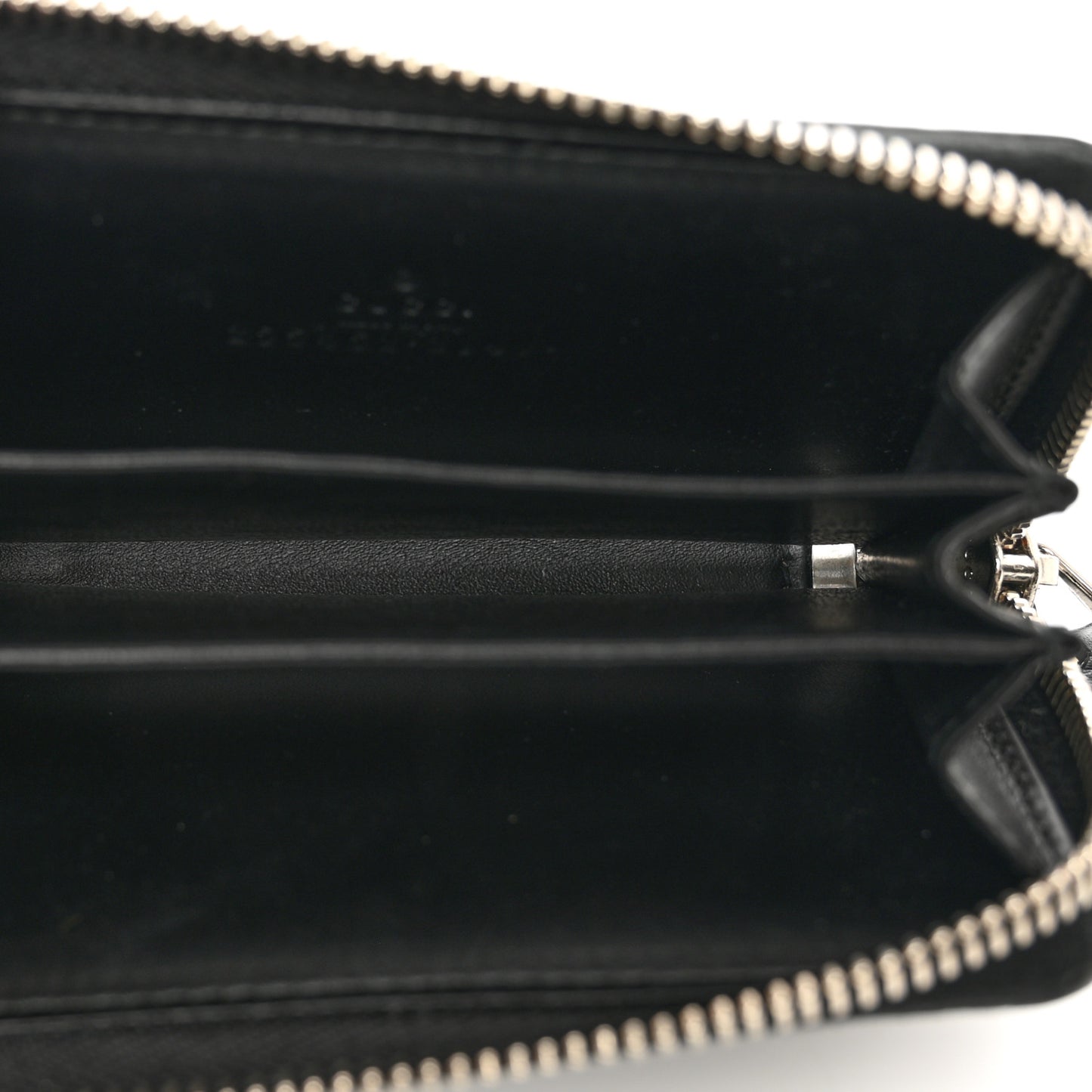 Guccissima Zip Around Card Case Black